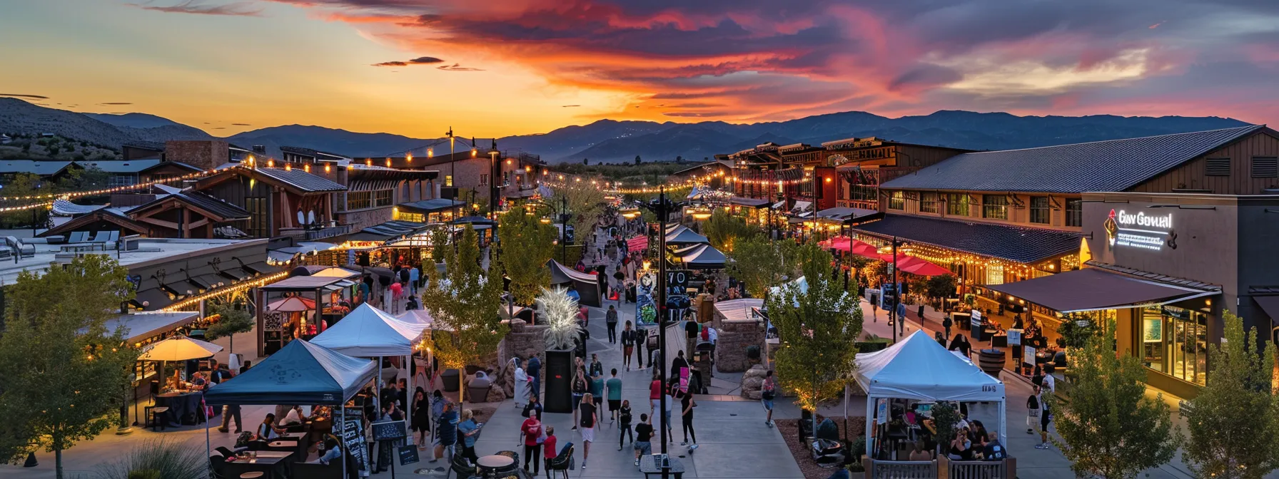 a bustling real estate market in st. george, with buyers and sellers analyzing market trends and forecasting future prices.