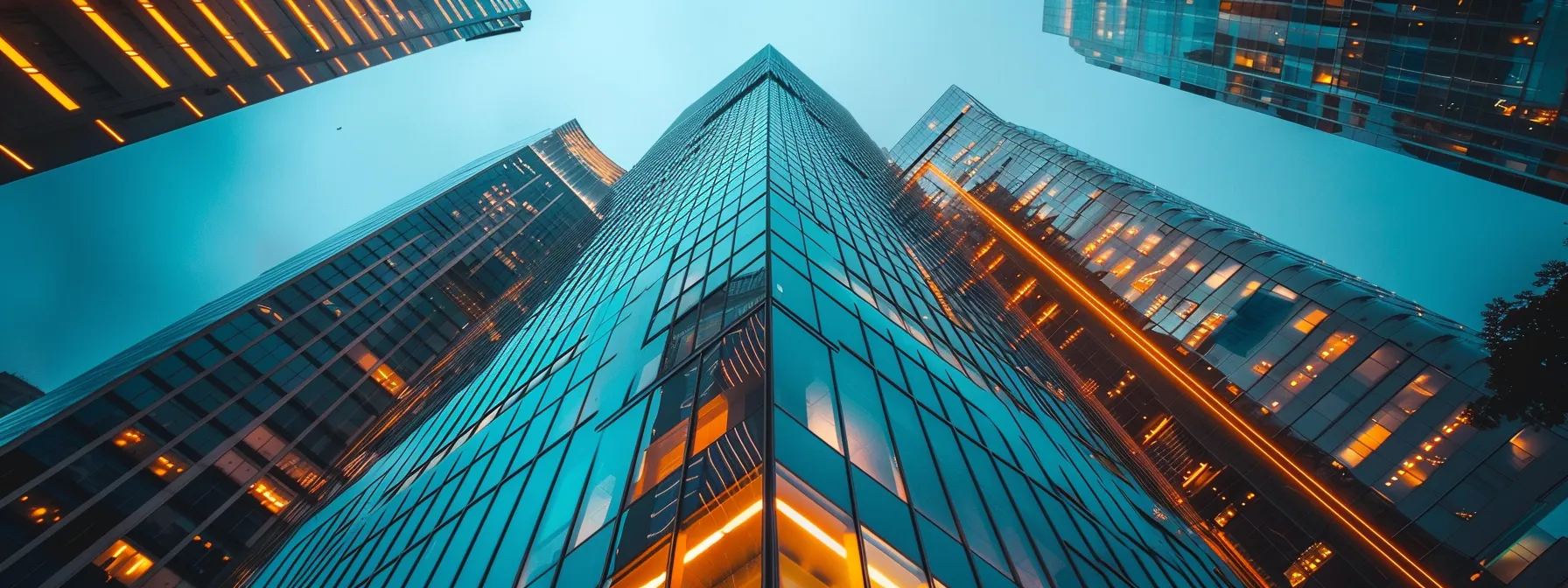 a modern high-rise building rising against a backdrop of vibrant city lights and bustling streets, symbolizing the growth and dynamism of st. george's property market.