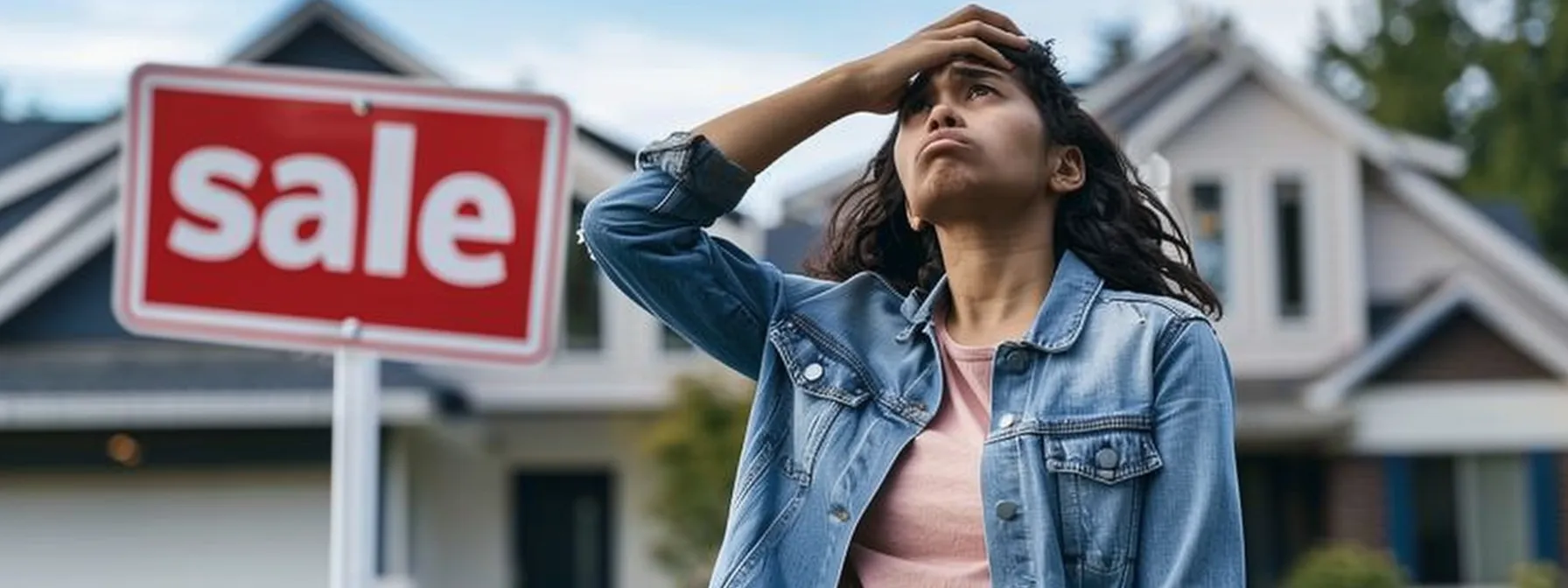 a person looking puzzled while standing in front of a house with a 