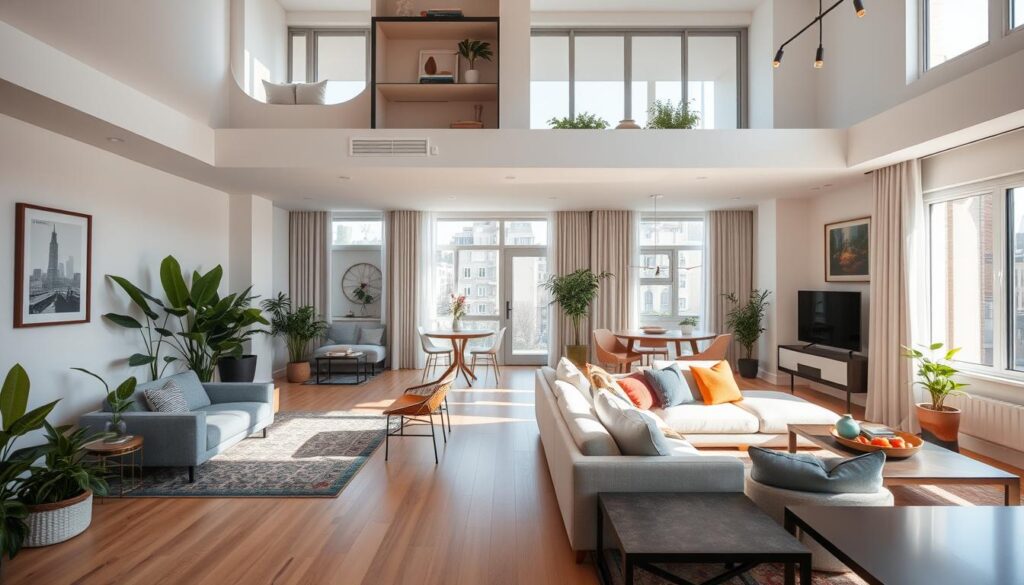 Duplex Apartment Living Spaces