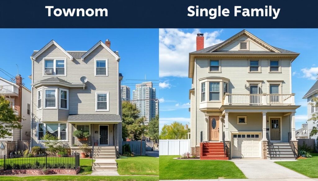 Townhouse vs Single Family Home Comparison Townhouse vs Single Family Home Comparison